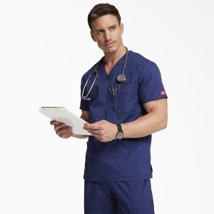 Men's EDS Signature V-Neck Scrub Top