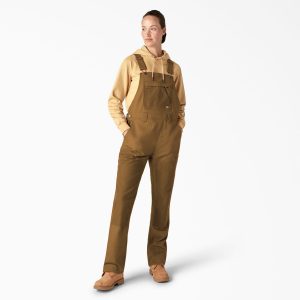 Women's Relaxed Fit Waxed Canvas Bib Overalls