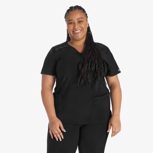 Women's EDS Essentials Mock Wrap Scrub Top