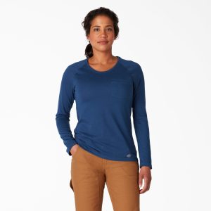 Women's Cooling Long Sleeve Pocket T-Shirt
