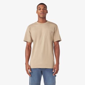 Heavyweight Heathered Short Sleeve Pocket T-Shirt